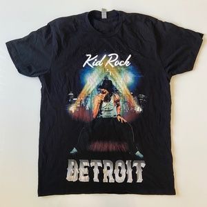 Kid Rock T-Shirt Mens Large Detroit Tour Zero Music Band Concert American Badass